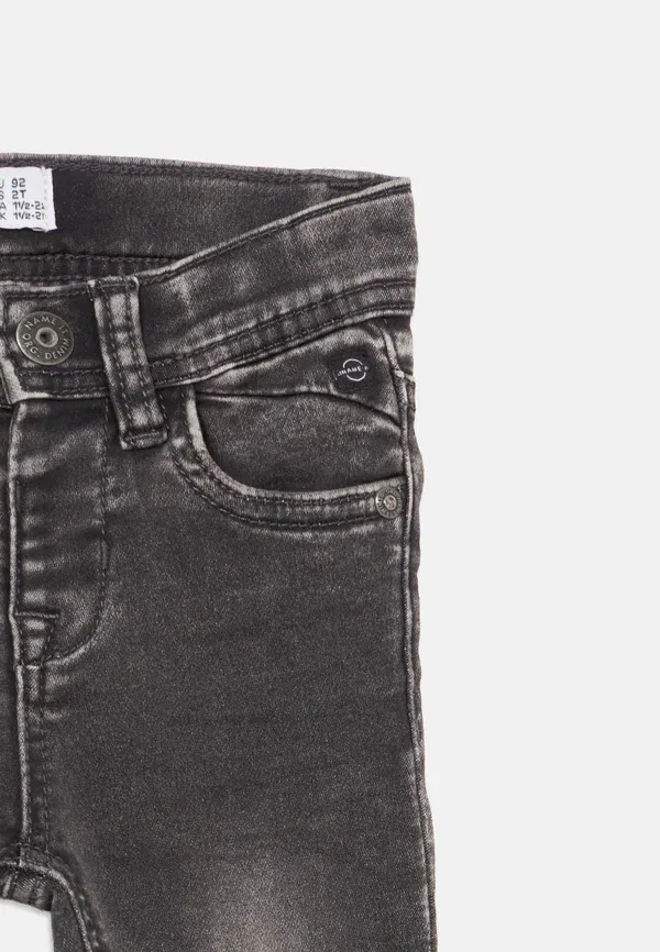Джинсы хлопковые Nmmtheo key - slim fit jeans Name It, Dark Grey Denim, темно-серый — фото 4