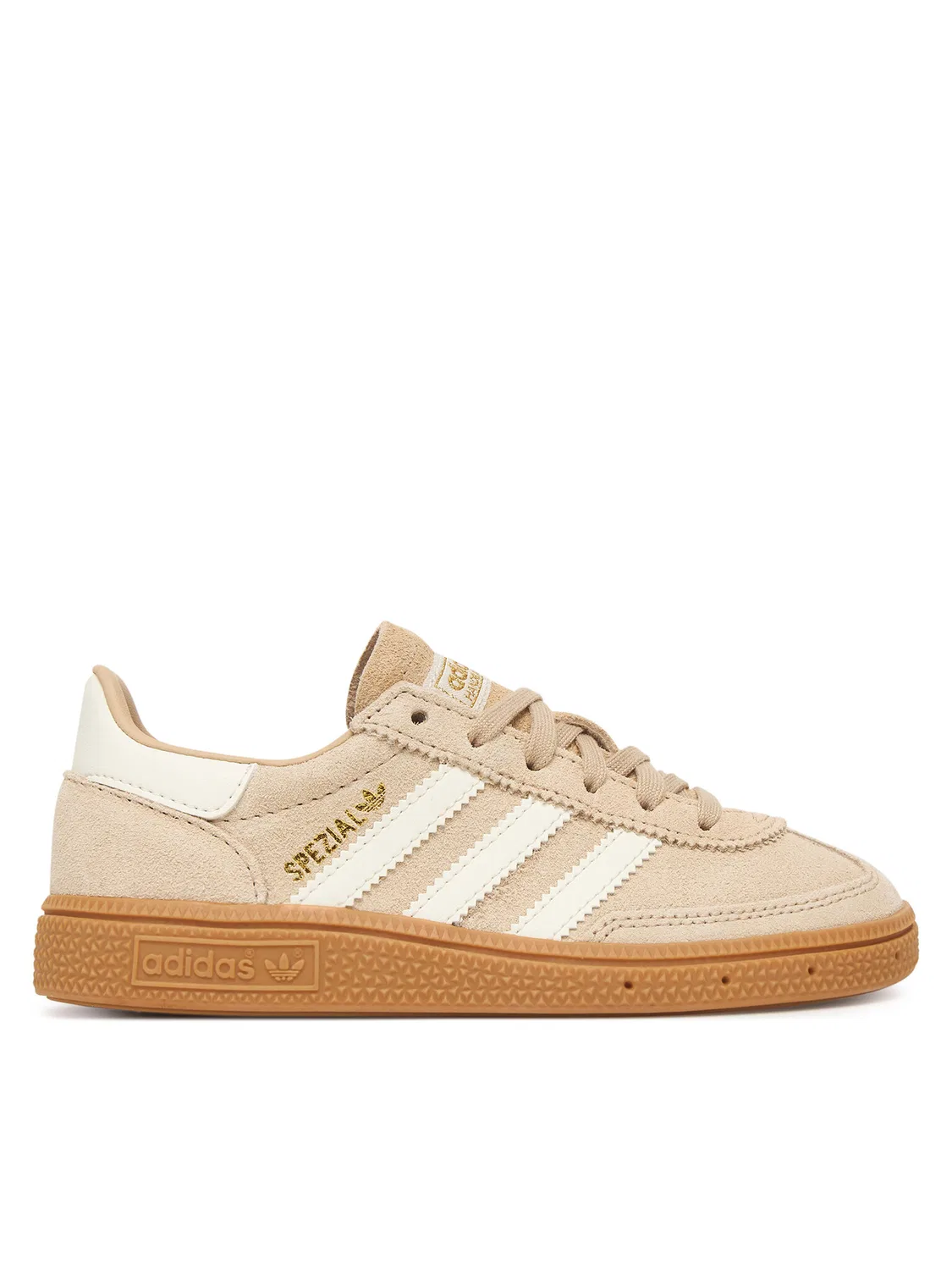 Кроссовки для девочки Handball Spezial Adidas, бежевый