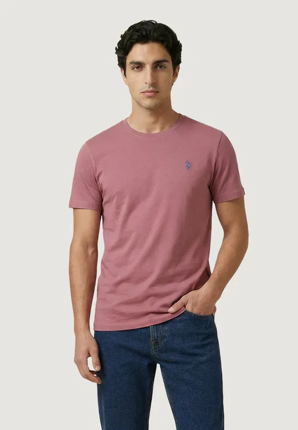 Футболка хлопковая Basic T-shirt U.S. Polo Assn., Violet, фиолетовый