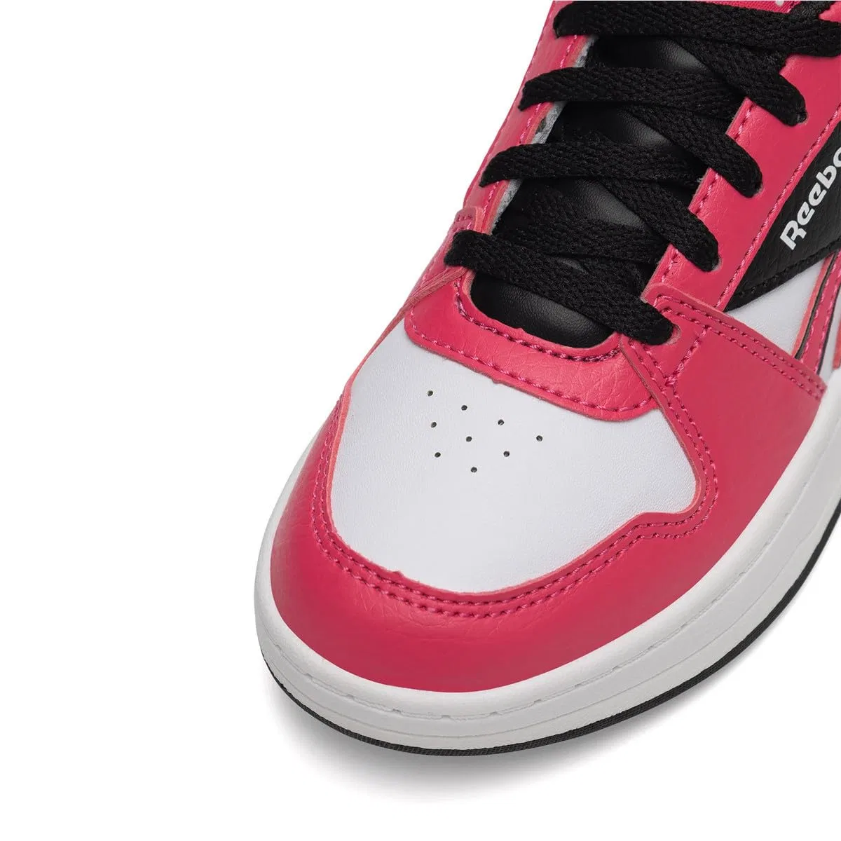Детские кроссовки для девочек с принтом Reebok Royal Prime Step N' Flash Reebok, Boldpink White Black — фото 2