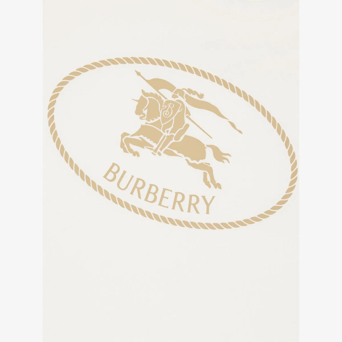 Футболка из хлопкового трикотажа с изображением рыцаря, возраст 4-14 лет Burberry, белый — фото 2
