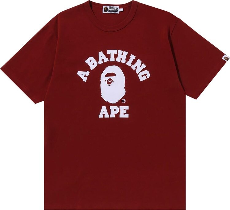 

Футболка BAPE College Heavy Weight Tee 'Red', красный