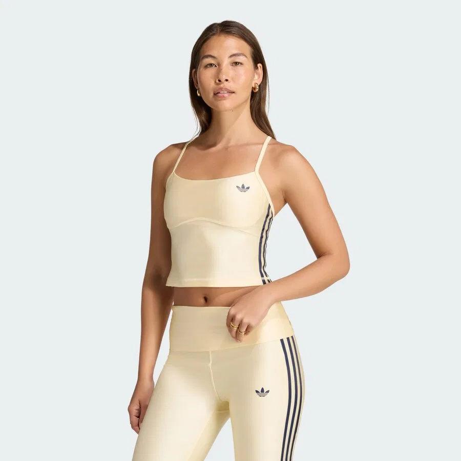 Спортивная футболка ADIDAS PERFORMANCE кремового цвета — фото 2