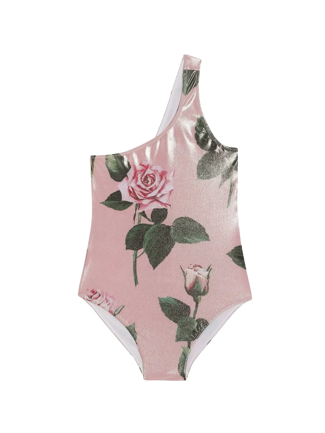 Купальник с цветочным принтом Dolce & Gabbana, розовый