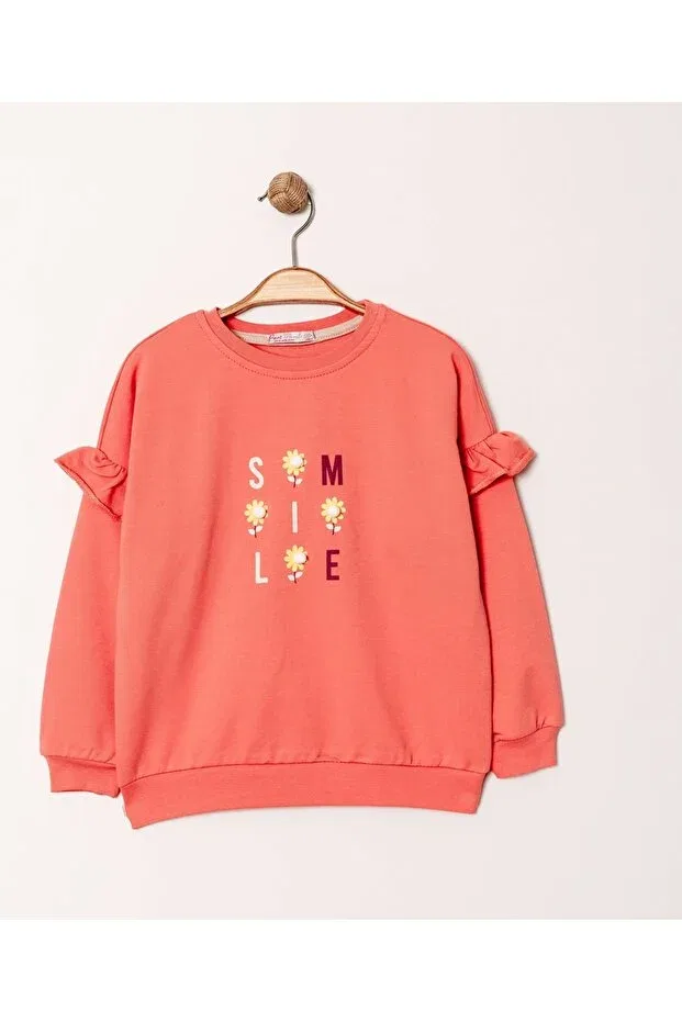 Детские свитшот для девочек с принтом Girl'S sweatshirt by muti̇mu Peri Masalı, Pomegranate Blossom
