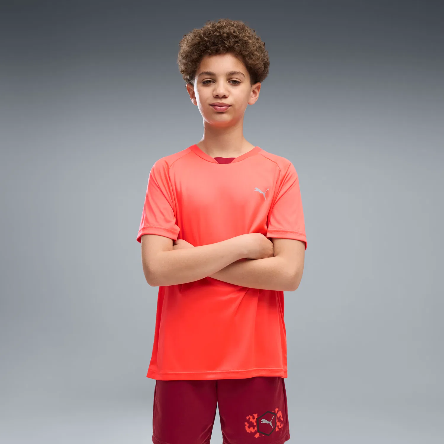 Детская футболка с принтом Active Sports Puma, Ultra Red