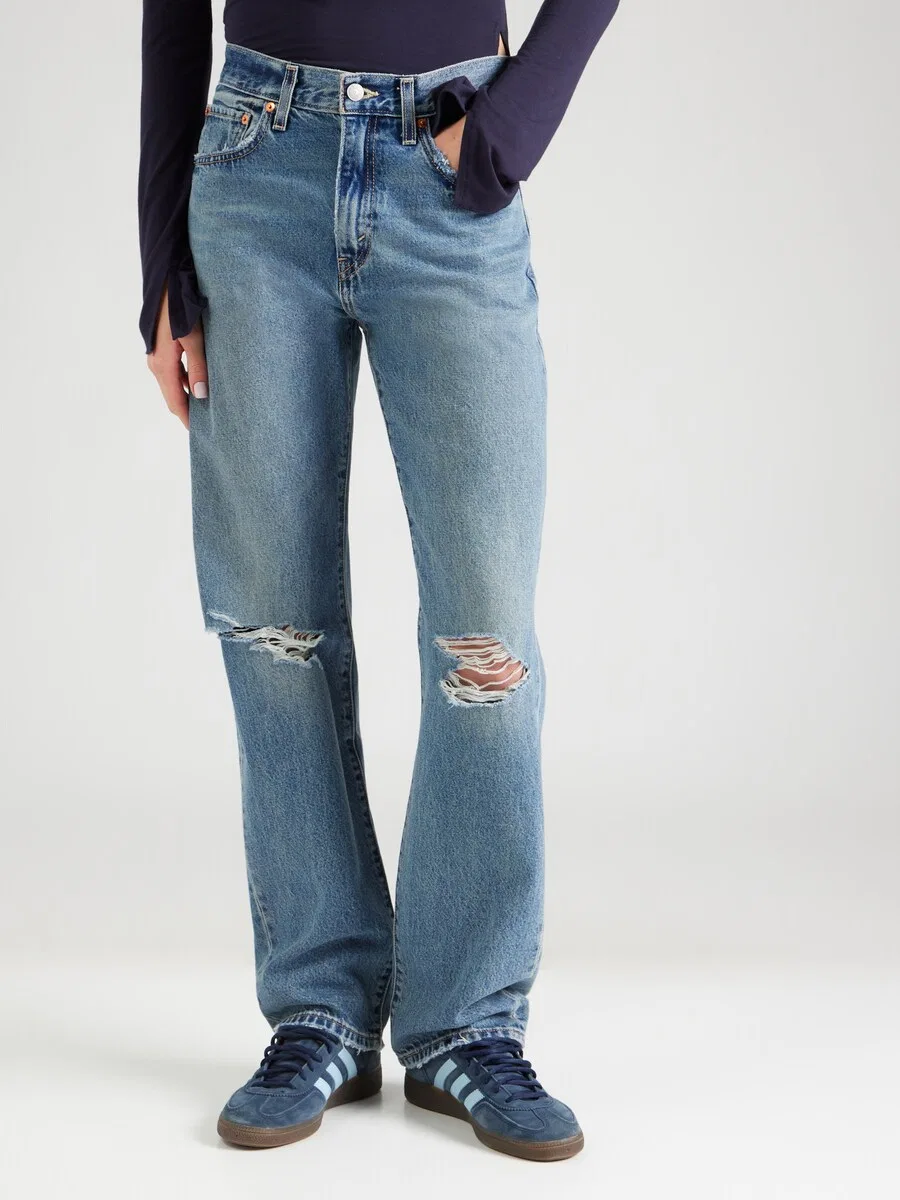 Джинсы LEVI'S свободного кроя 'EASY DAD' синего цвета — фото 3
