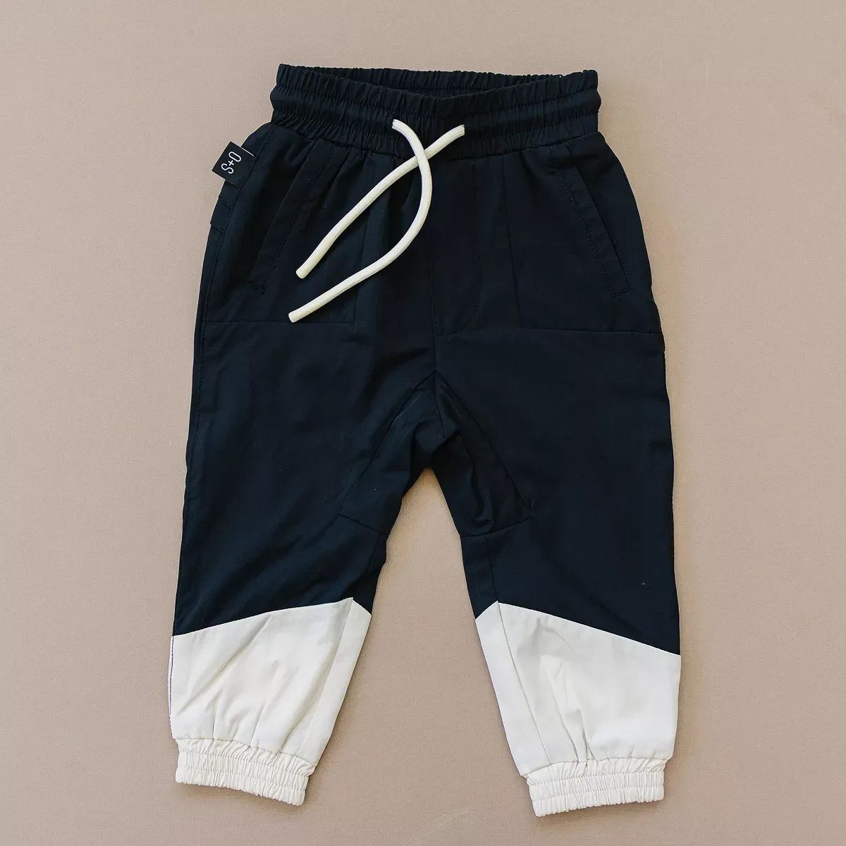 Детские брюки для девочек спортивные с цветовым блокированием Julian Jogger Olive + Scout, Brown — фото 3