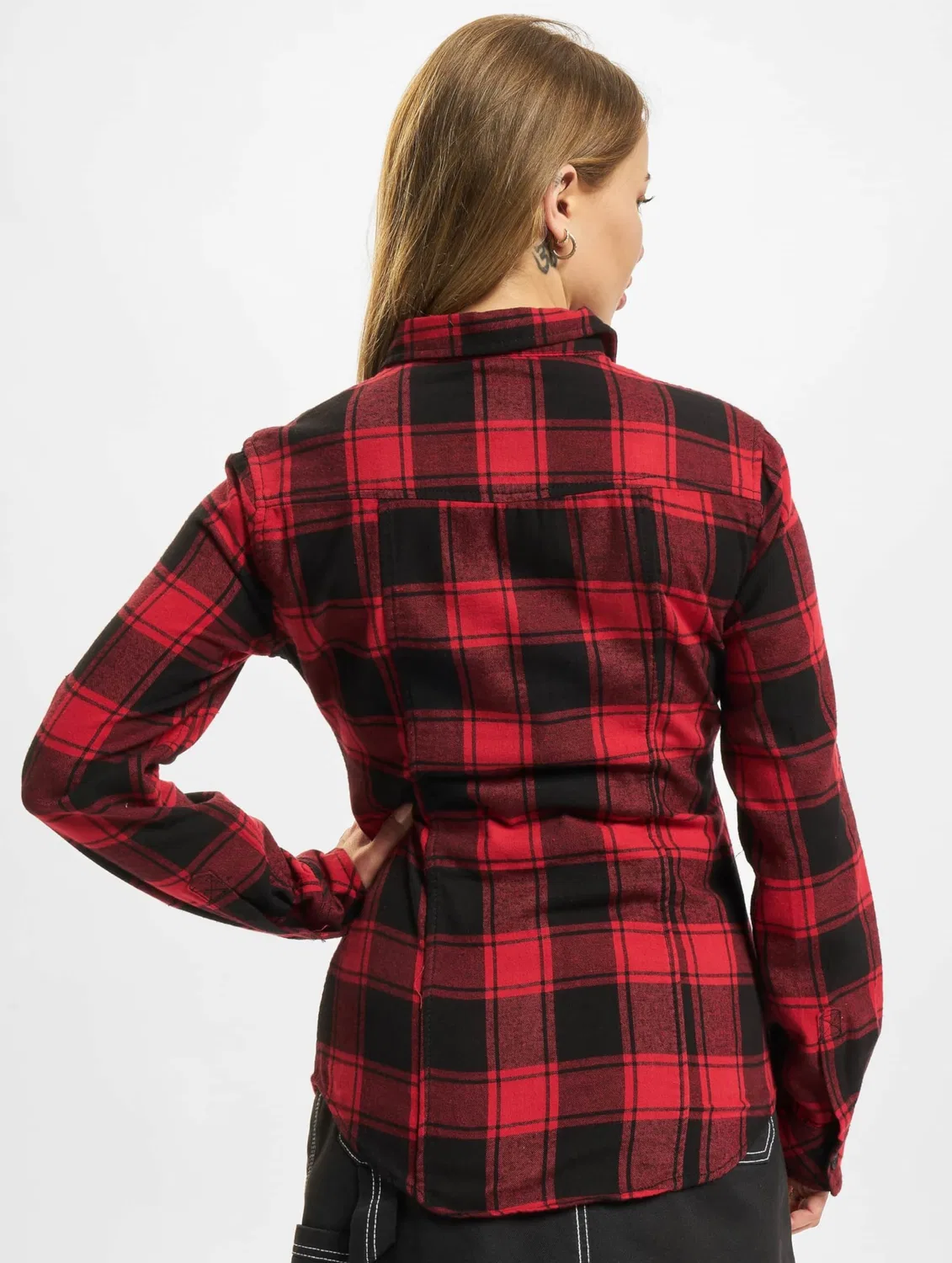 Женская фланелевая рубашка Amy Brandit, Red/Black — фото 2