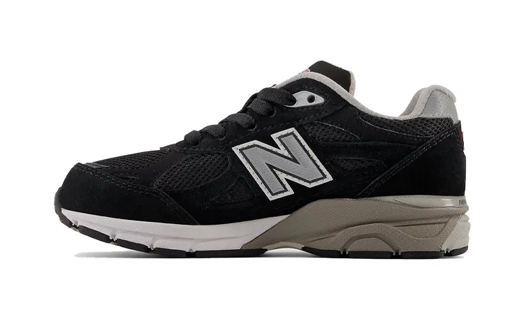 Детские кроссовки для мальчиков с кожаным верхом 990v3 New Balance, Black/Grey
