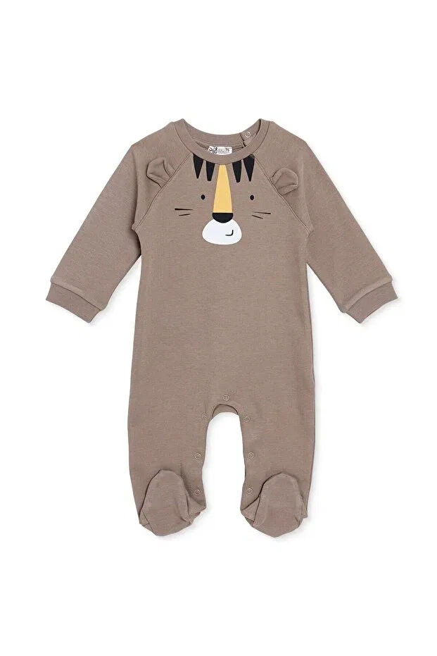 Детский комбинезон для мальчиков с принтом Kaplan Ebebek Hello Baby, Brown