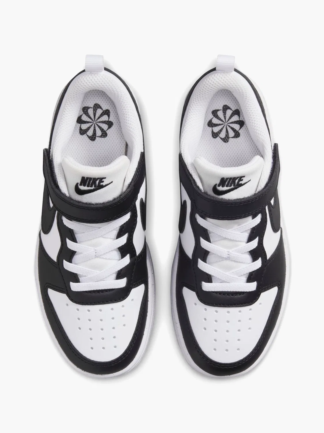 Детские кроссовки с эластичной шнуровкой Nike Court Borough Low Recraft PS, черный — фото 2