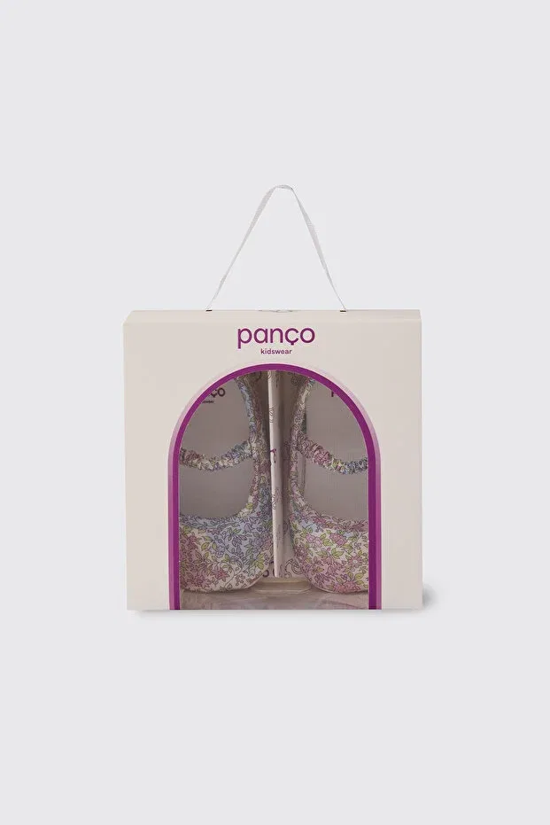 Детские пинетки для девочек хлопковые Liberty Fabric Baby Girl Booties Panço, 142332 — фото 4