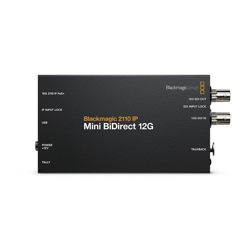 

Конвертер Blackmagic Design 2110 IP Mini BiDirect 12G, Черный