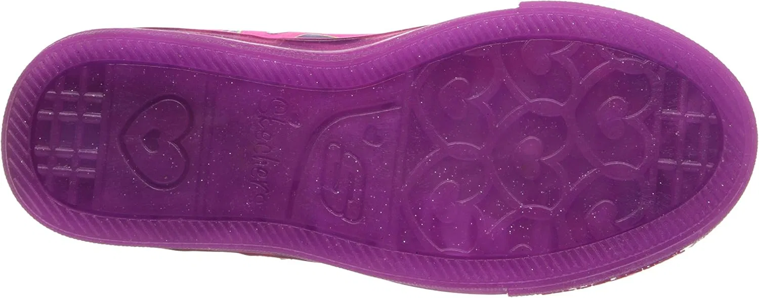 Детские кроссовки для девочек Twinkle Toes Star Stuff Skechers, Neon Pink/Purple — фото 4