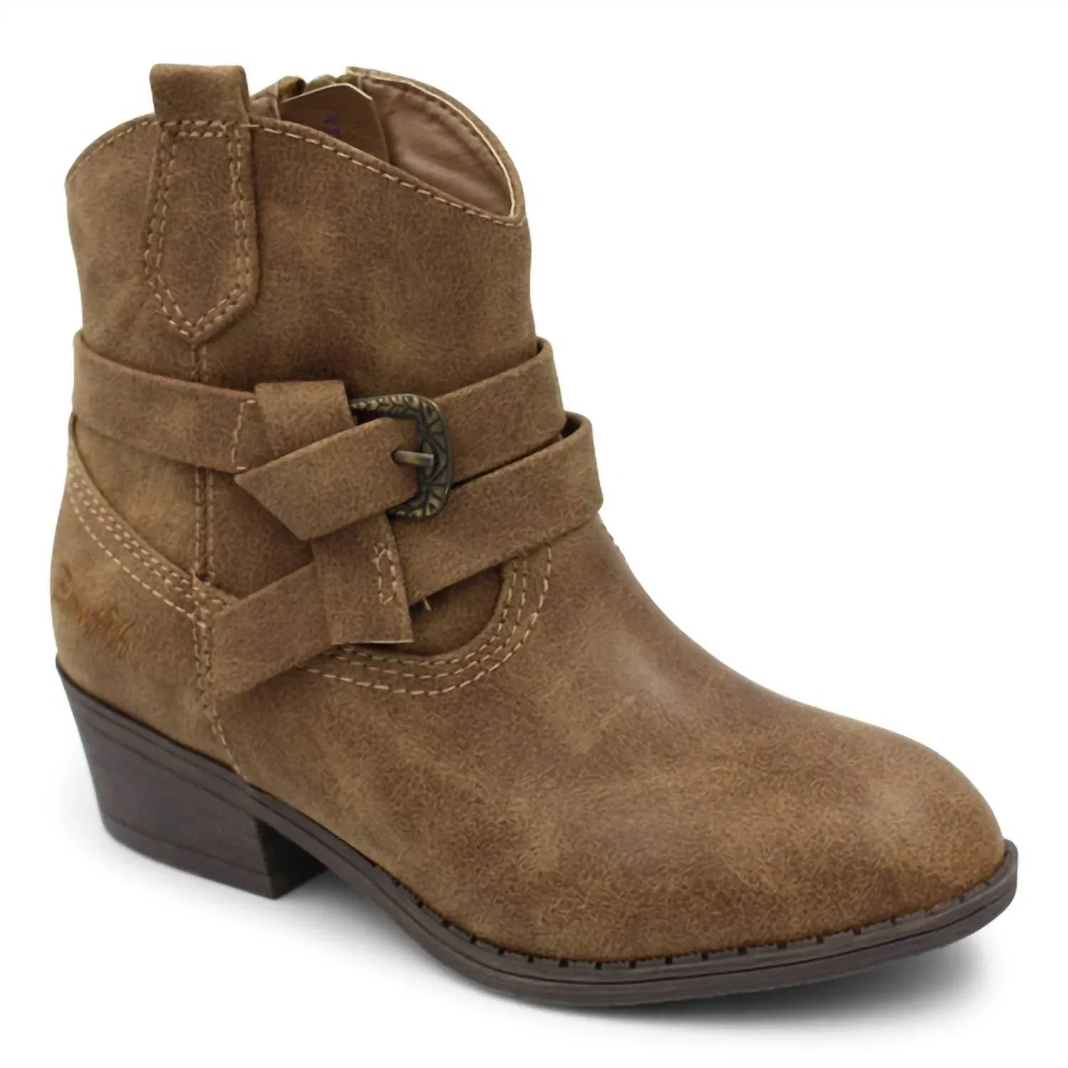 Детские кожаные ботинки на устойчивом каблуке Sasso Boots BLOWFISH, коричневый
