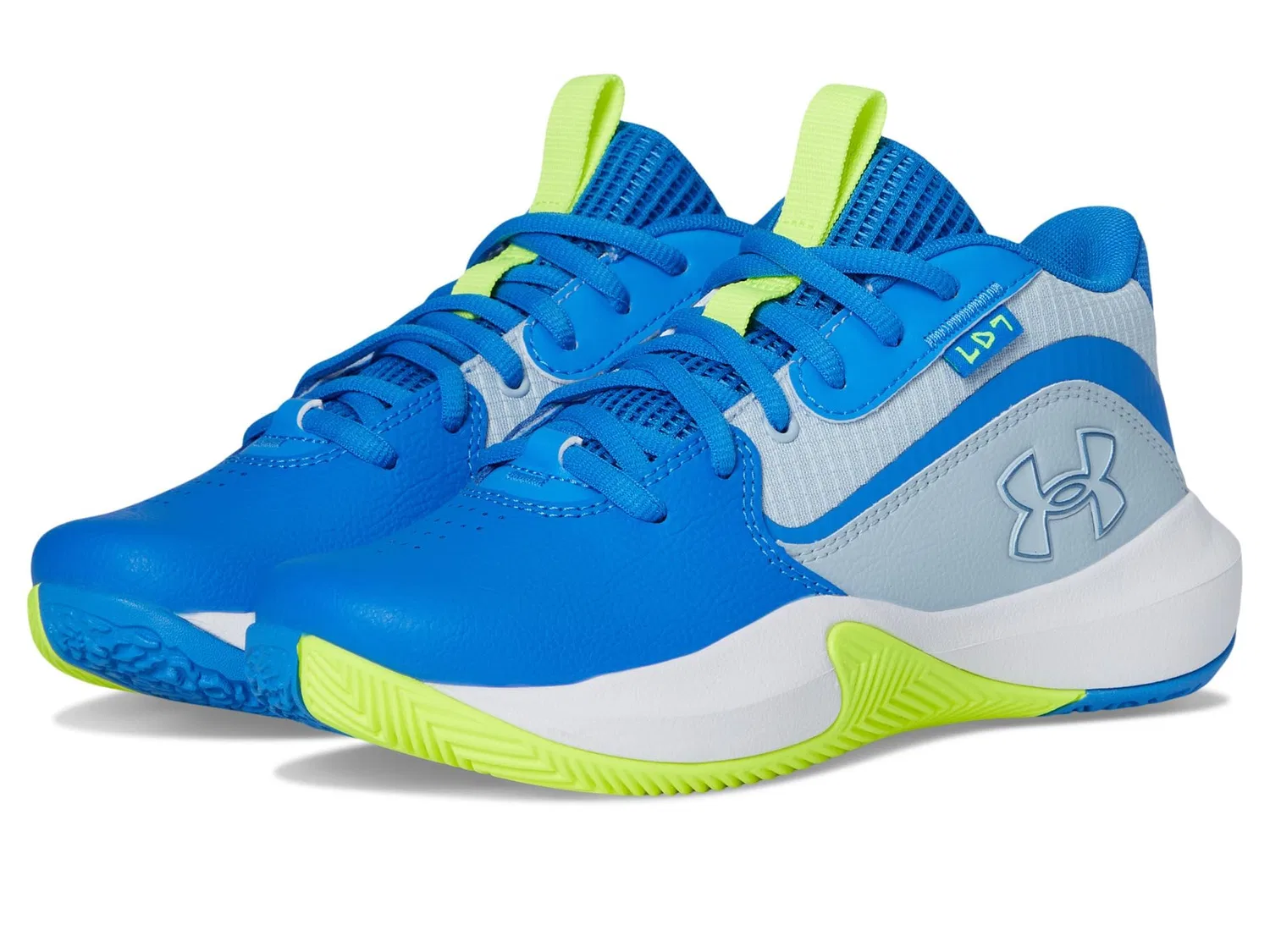 Детские кроссовки для девочек с принтом Grade School Lockdown 7 Under Armour, Blue