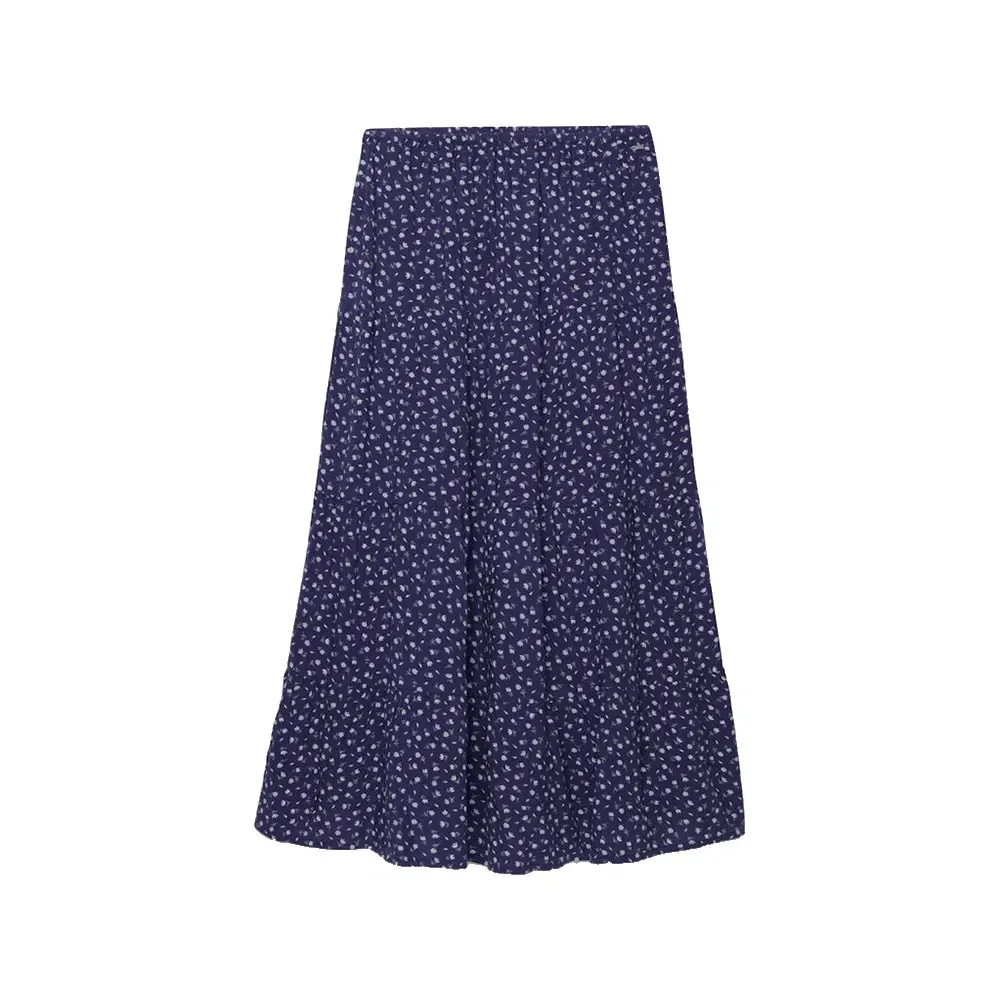 Женская юбка макси с ярусным кроем Woven Tiered Maxi Superdry, Blue — фото 3