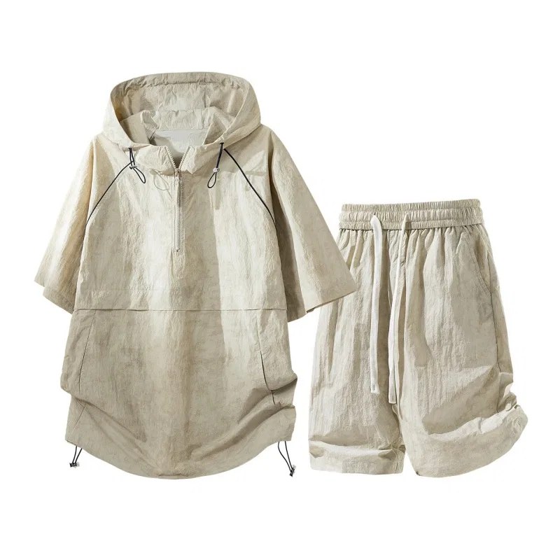 Детский комплект спортивной одежды с капюшоном Sugarfunk, Light Khaki