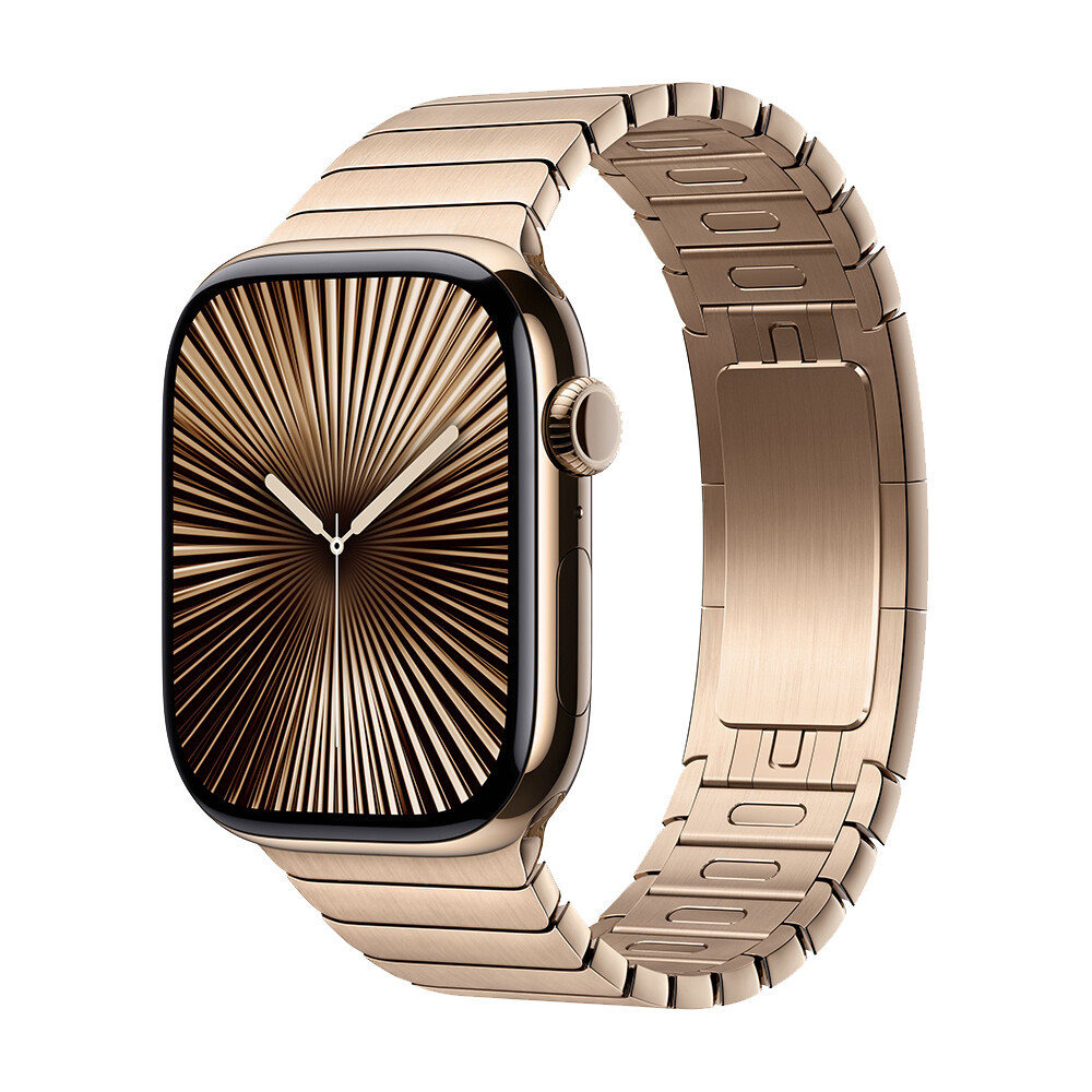 

Умные часы Apple Watch Series 10 (GPS+Cellular), 46мм, Gold Titanium Case/Stainless Steel Link Bracelet Gold, Золотой, Умные часы Apple Watch Series 10 (GPS+Cellular), 46мм, Gold Titanium Case/Stainless Steel Link Bracelet Gold