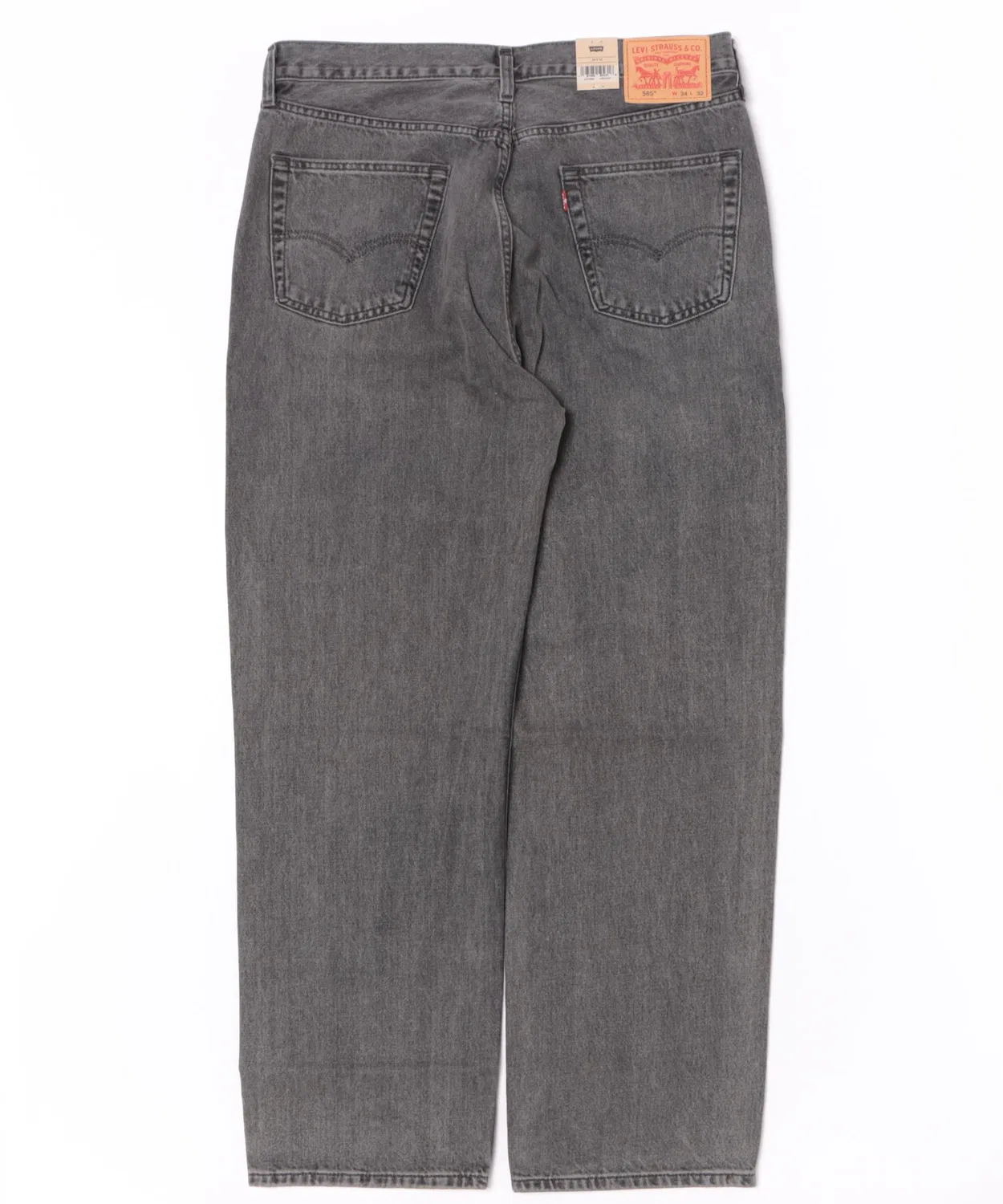 Мужские джинсы свободного кроя Levi's 565 Loose Straight USA Line, серый — фото 2