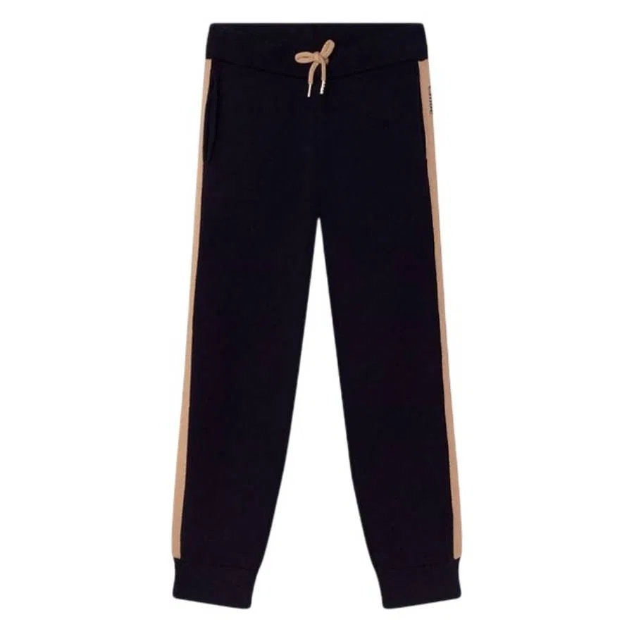Детские спортивные штаны с логотипом Chloe Kids Logo Tape Knitted Joggers Chloé, Navy