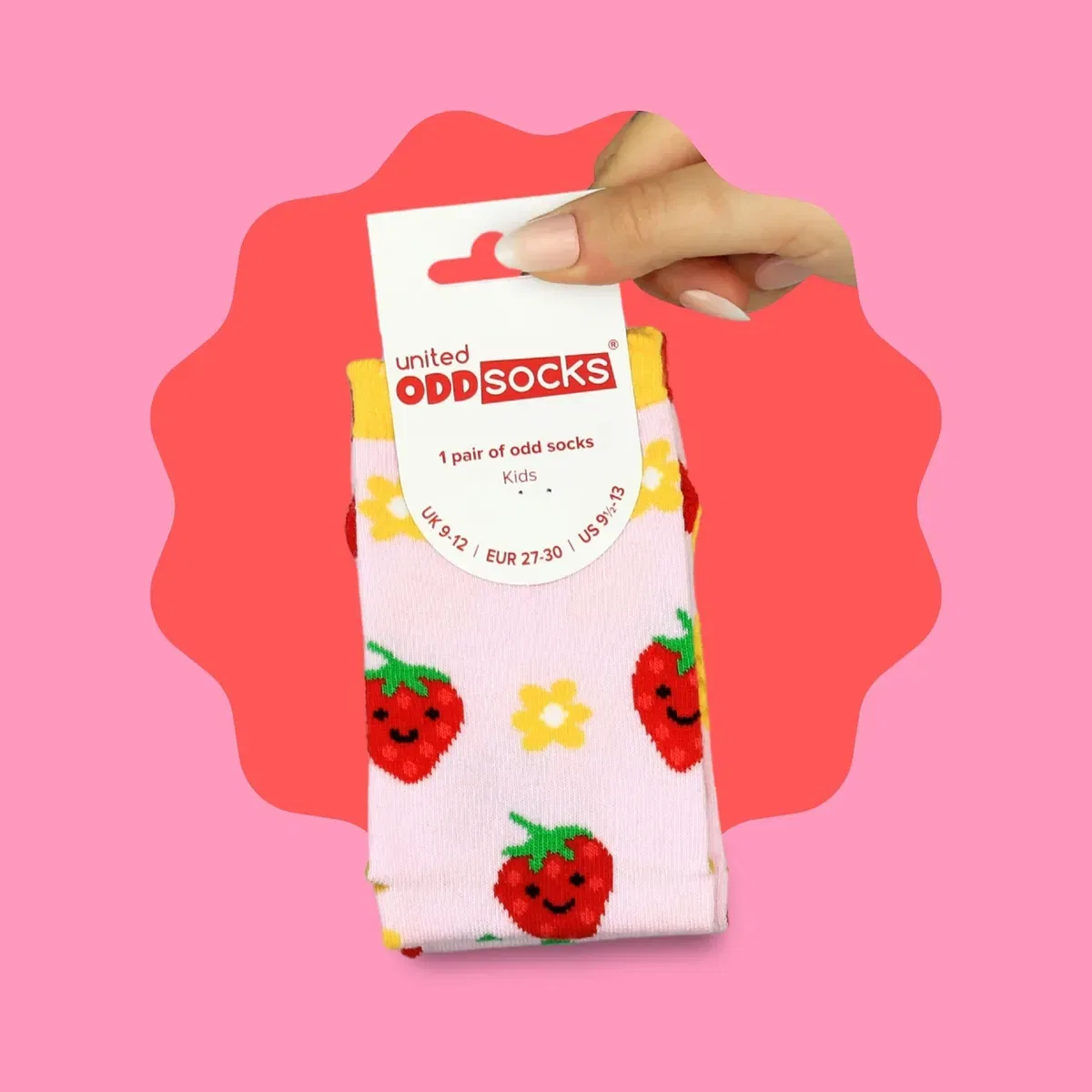Детские носки с принтом Strawberry United Oddsocks, Multi — фото 2