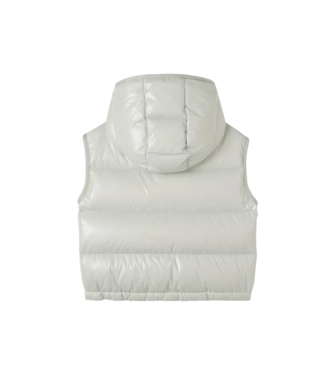 Утепленный жилет с съемным капюшоном Moncler Enfant, серый — фото 3