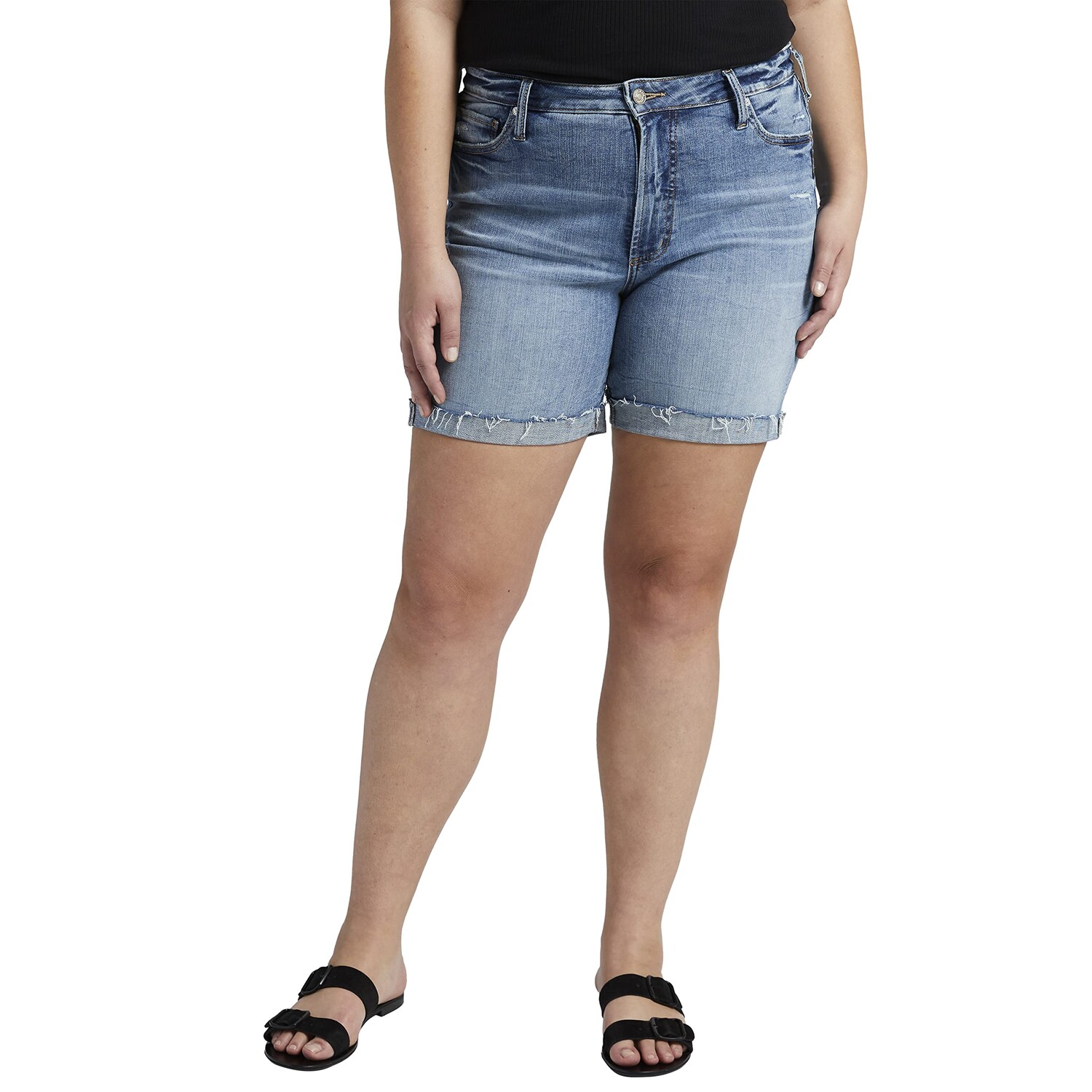

Шорты Silver Jeans Co., Plus Size Sure Thing Long Shorts W28517SCV258
