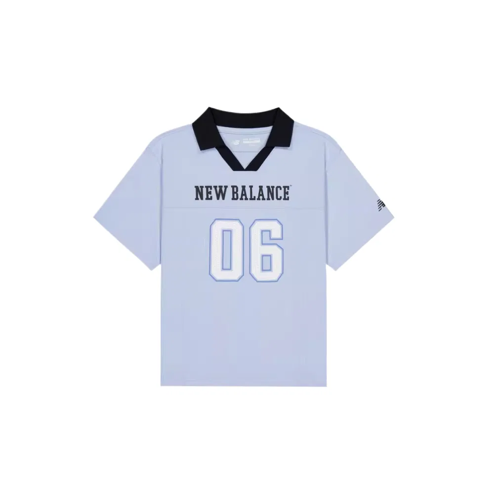 Детская футболка-поло с воротником New Balance, Blue