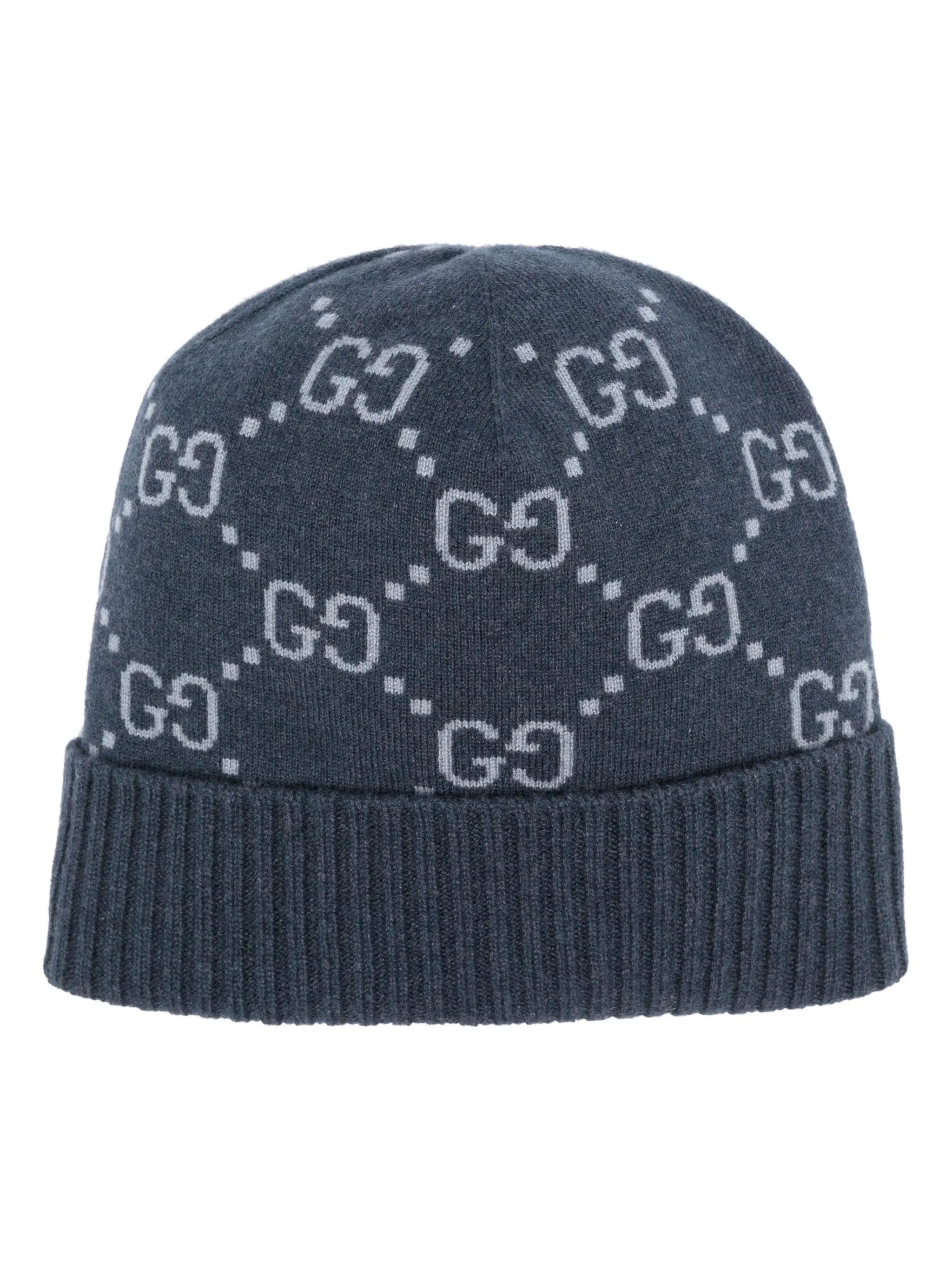 

Кашемировая шапка бини с логотипом GG Gucci, синий