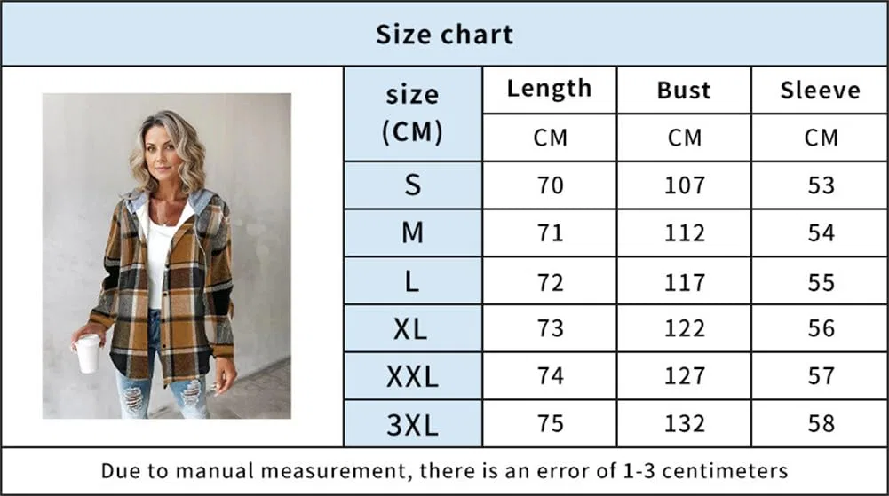 Женская куртка с принтом в клетку с завязками, модель Women Fashion Red Plaid Print Drawstring Jacket, Rosso Mattone — фото 2