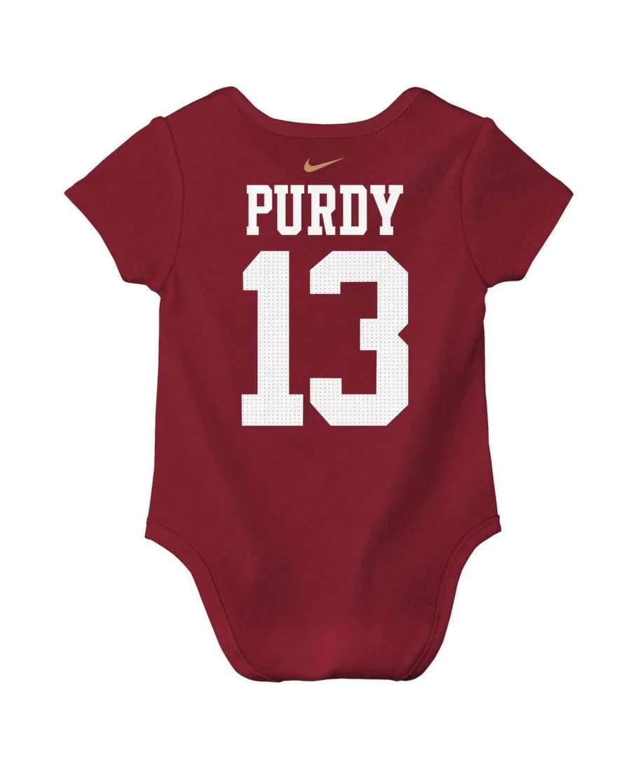 Боди с коротким рукавом Brock Purdy Scarlet San Francisco 49ers Nike, Scarlet — фото 2