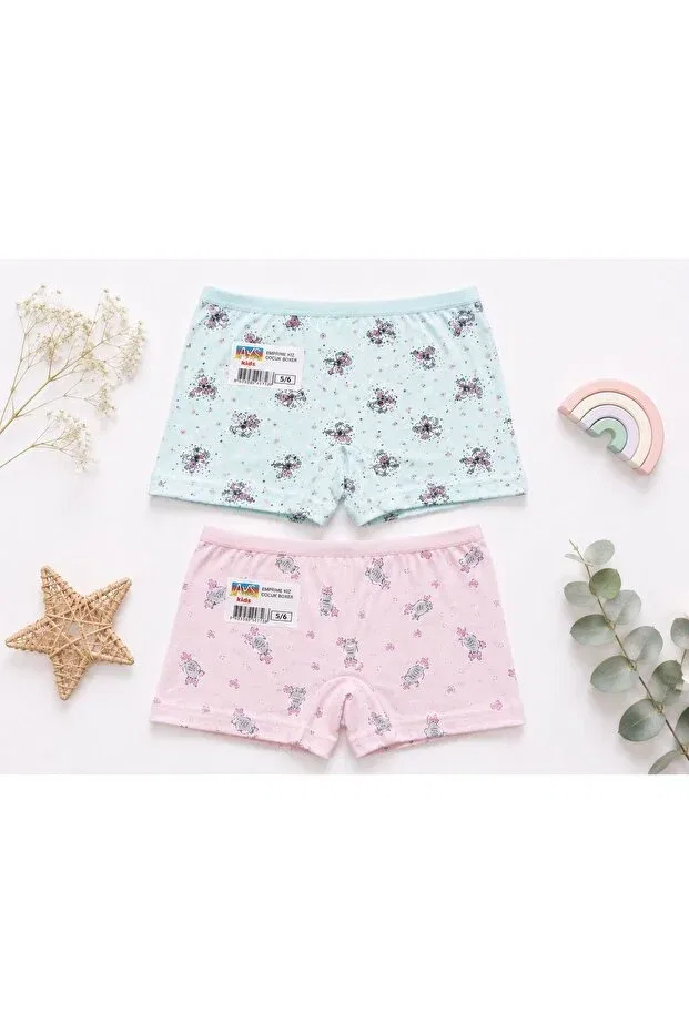 Детские боксеры для мальчиков хлопковые 2 шт Ays Kids, Pink And Mint