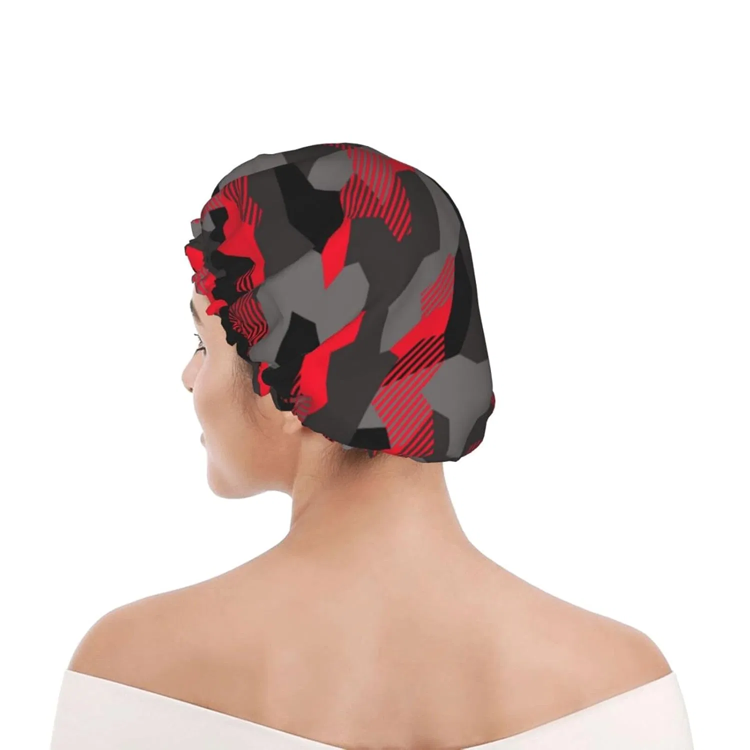 Шапочка для душа, Camouflage, TZTTZT, 27 см, Черный — фото 3