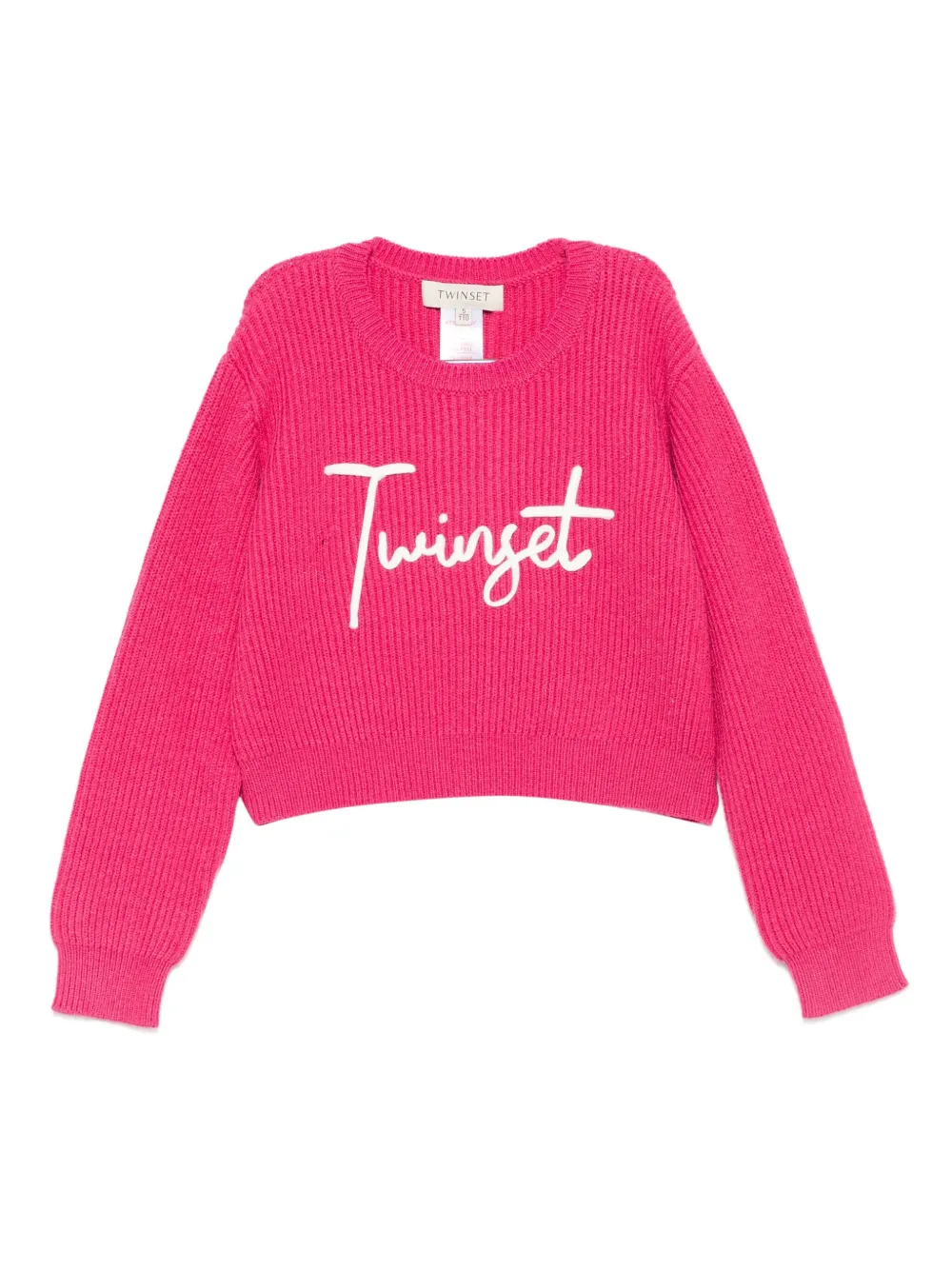 

Свитер с логотипом TWINSET Kids, розовый