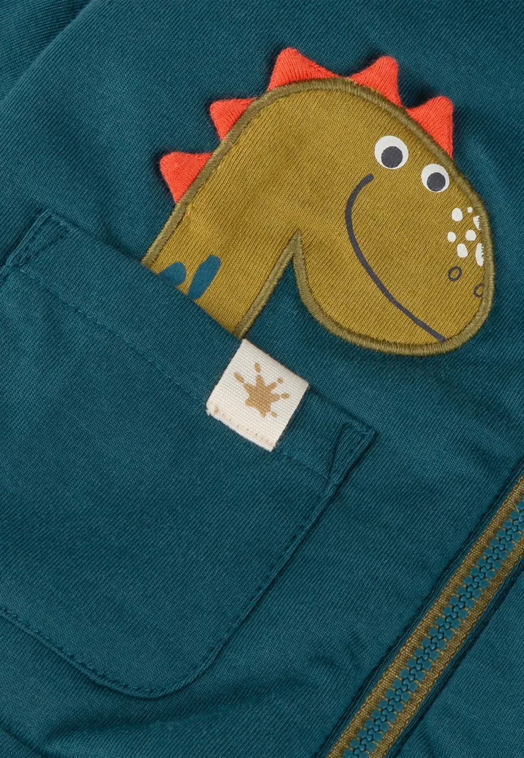 Wendejacke Whatiert Dino Fun - толстовка на молнии Sigikid, Blau Grün — фото 4
