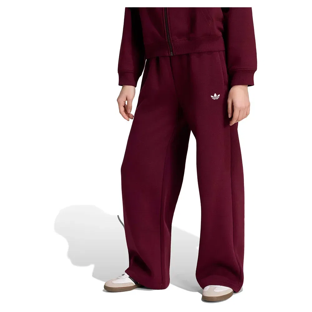 Детские брюки для девочек с широкой штаниной Wide Leg Fleece Adidas Originals, Red