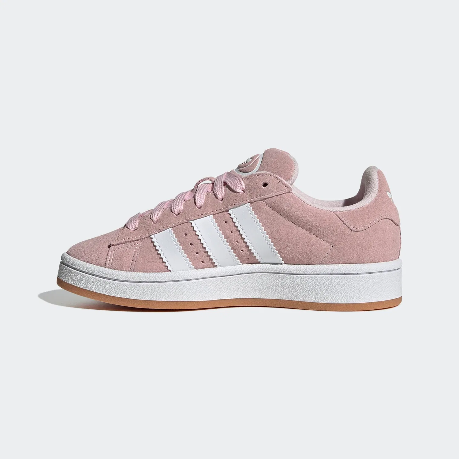Детские кроссовки с ретро-дизайном Campus 00S Adidas Originals, Clear Pink/White/Gum — фото 3