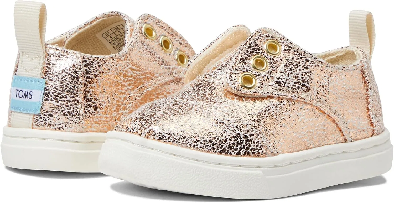 Детские кеды Cordones Cupsole TOMS, Gold Crackle Foil — фото 3