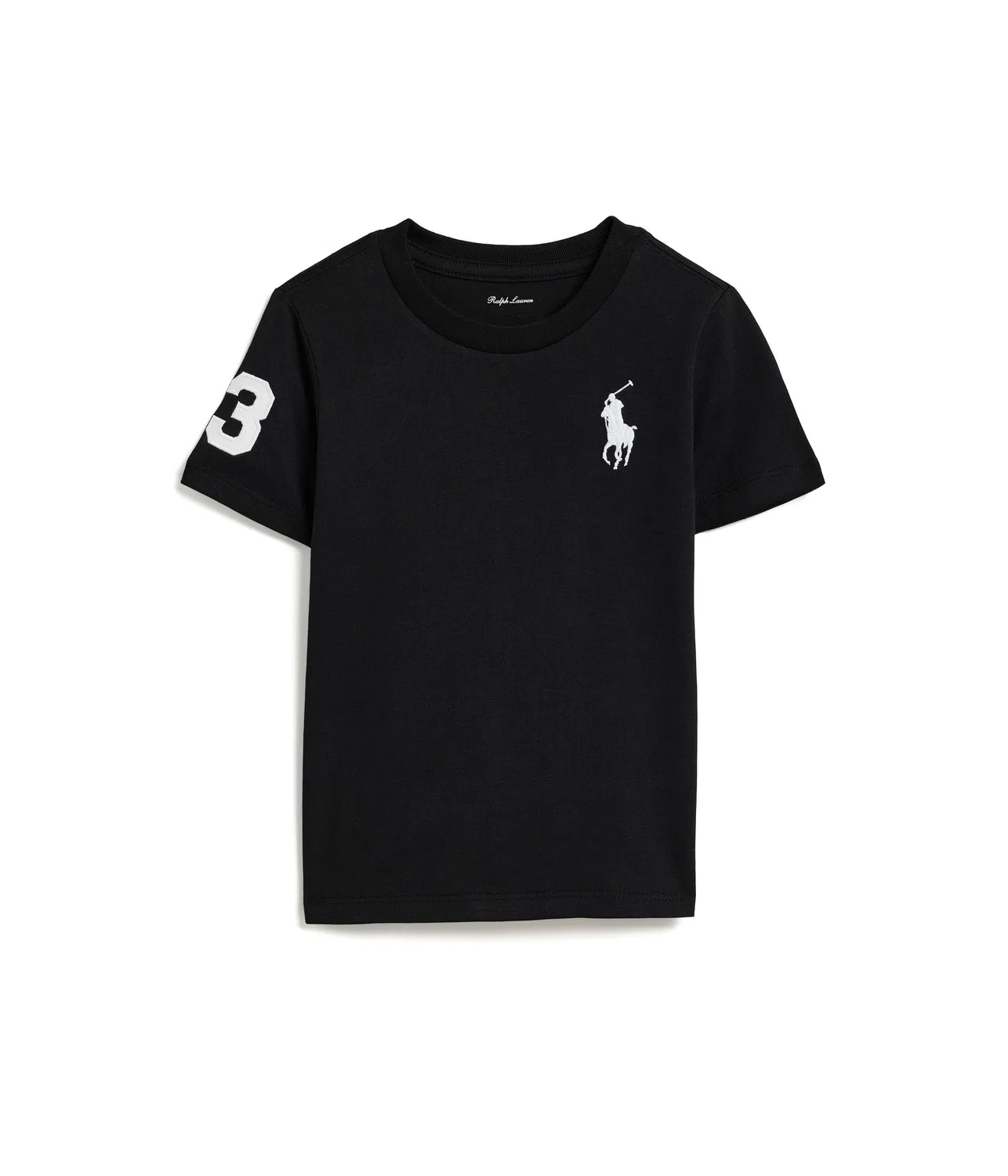 Футболка Big Pony из хлопкового трикотажа (для младенцев) Polo Ralph Lauren Kids, Polo Black