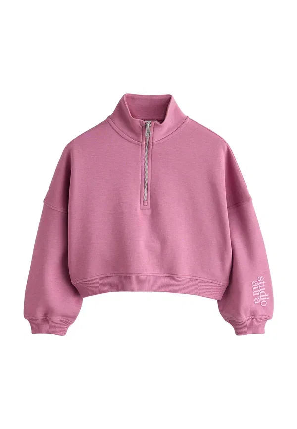 Свитшот с воротником-стойкой Next, dusky pink, розовый