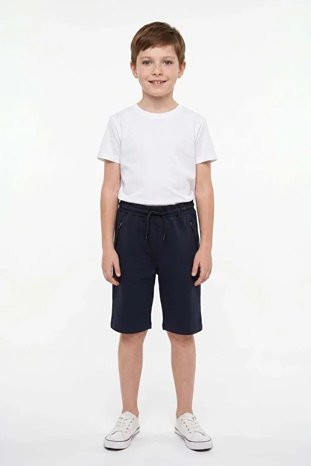 Детские шорты для мальчиков с поясом Fulla Moda, Navy Blue