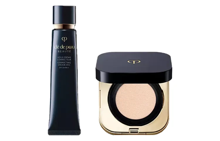 Clé De Peau Beauté Натуральный питательный набор для макияжа, Radiant Luminous Primer & Cushion Foundation 37ml+Soft Hydrating Cushion Foundation #I10 14g