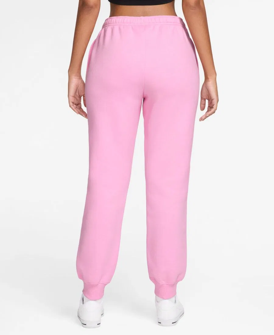 Джоггеры из флиса с утягивающим поясом Nike, Pink Rise Sail — фото 3