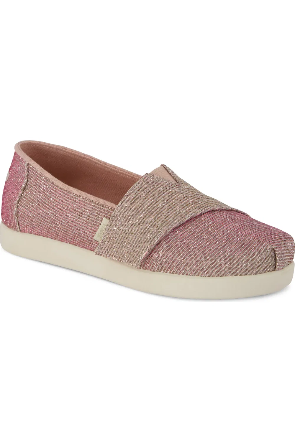 Кеды детские slip-on на легкой подошве Classic Alpargata TOMS, светло-розовый