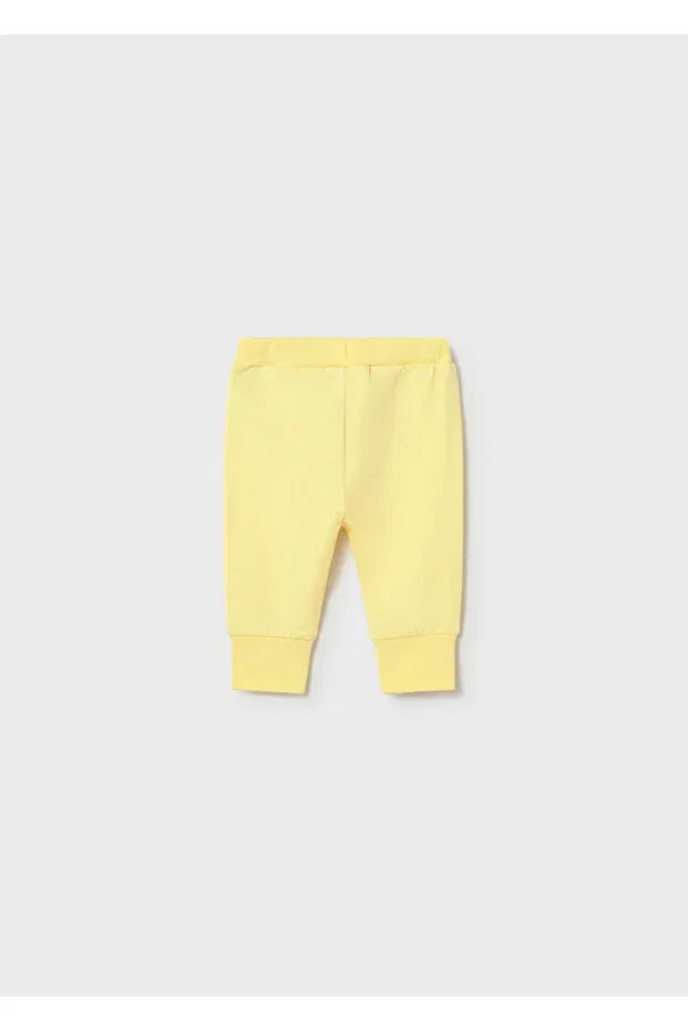 Детский комплект из толстовки и штанов с принтом Newborn jumpsuit tracksuit set Mayoral, Yellow — фото 3
