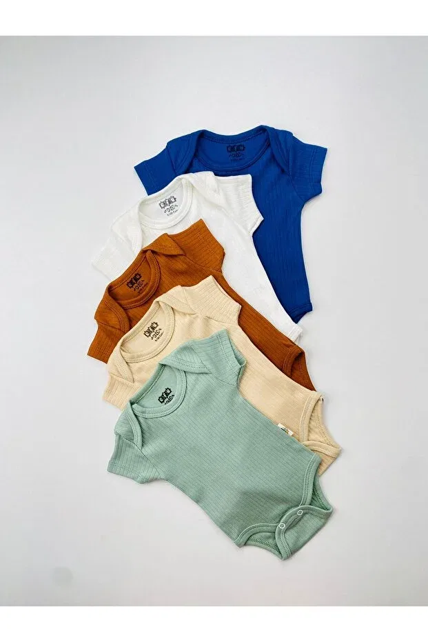 Детское боди с коротким рукавом 5 шт Efu Baby, Multicolored