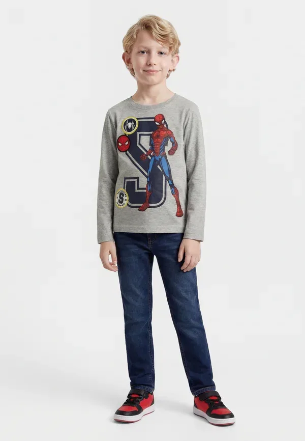 Футболка с принтом Spiderman Name It Grey Melange, серый