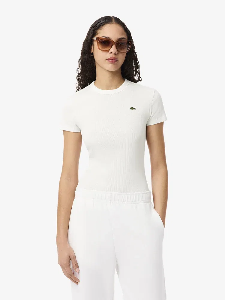 Футболка LACOSTE Slim Fit White